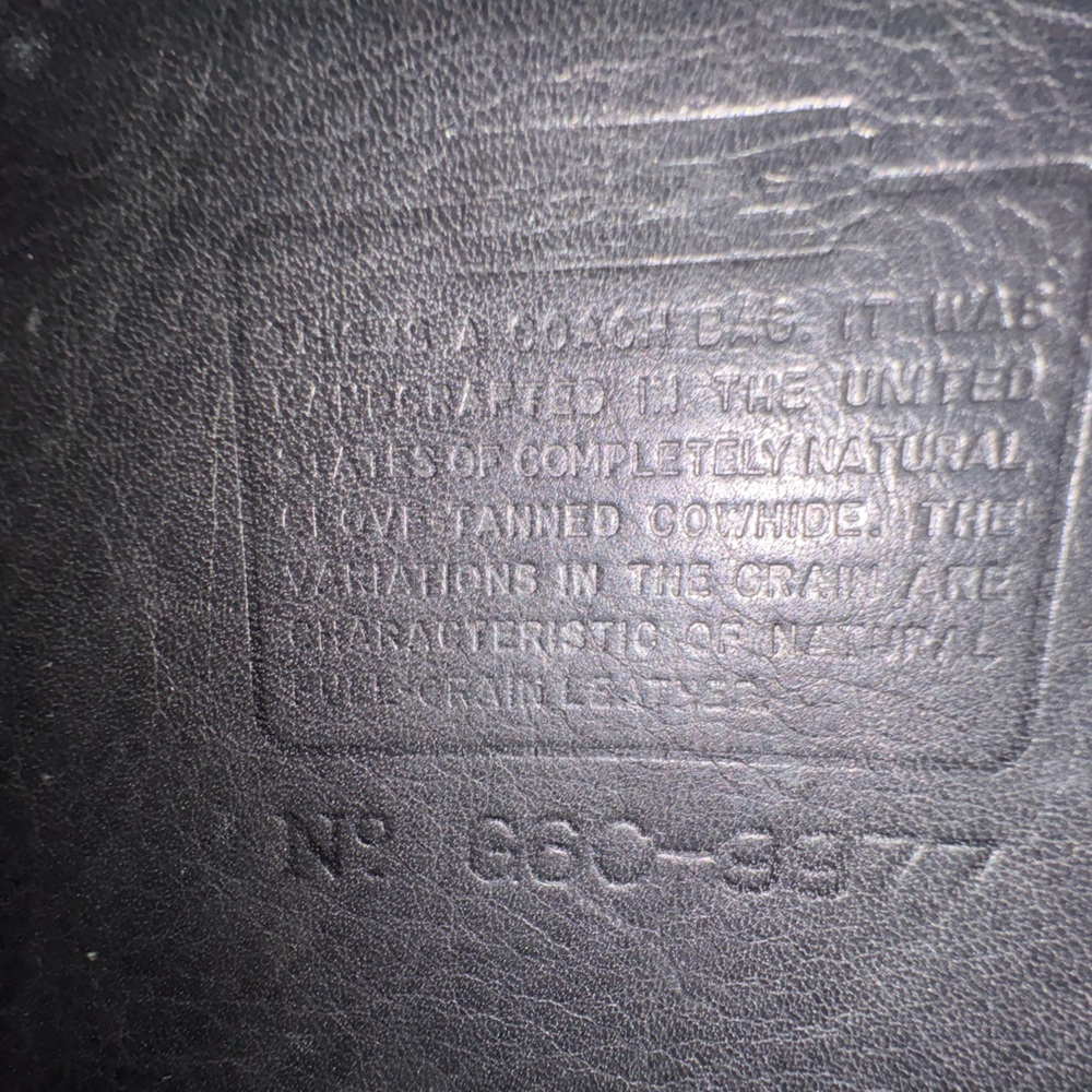 Vintage Coach Leather Top-Handle Satchel - Black - Picture 9 of 9